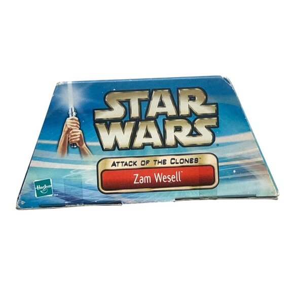 Star Wars Attack Of The Clones Zam Wesell Action Figure By Hasbro Ages 4+ Fully - Picture 5 of 7